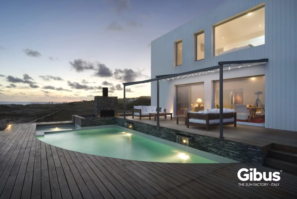 imagen pergola inclinada