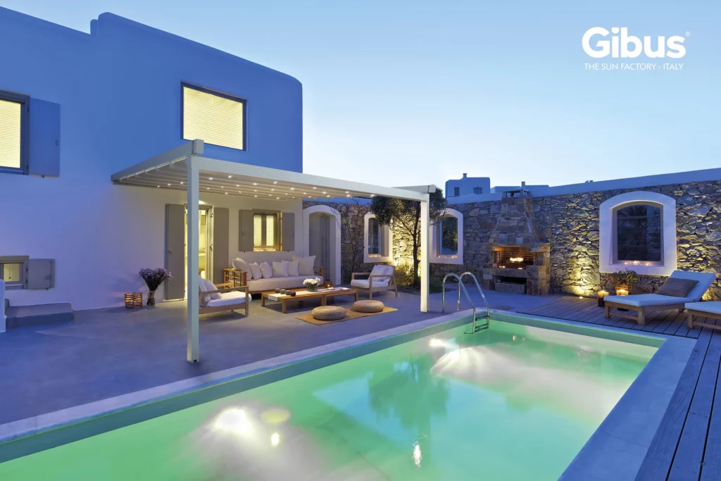 imagen pergola inclinada